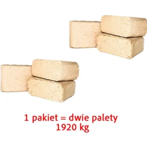 Pakiet Brykiet ruf z trocin bukowych 2x960kg
